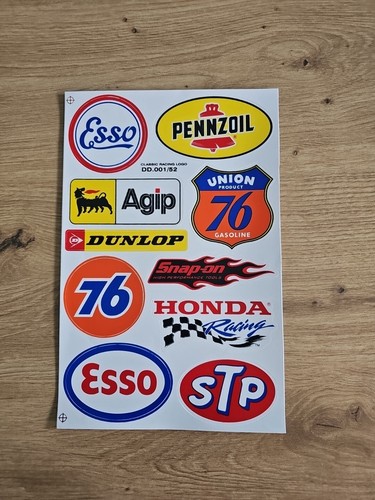 Decal sticker sheet dunlop - sheet,