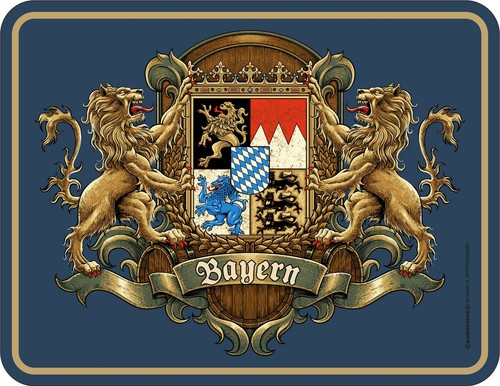 Metal sign bavaria coat - metal,