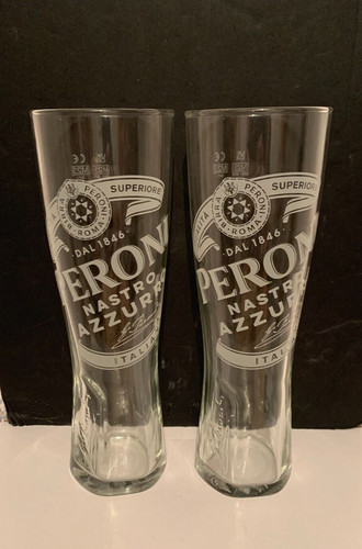 Peroni pint glasses 2 - pint, x