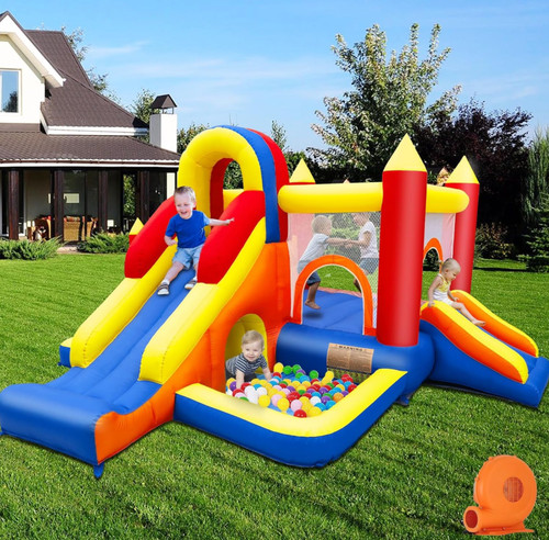 Inflatable bouncy castle - bouncy, with