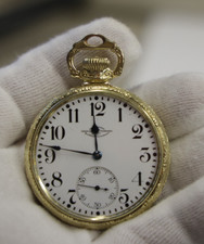1922 14k GF Ball Pocket Watch