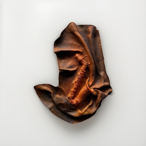 Leather art wall sculpture - art,