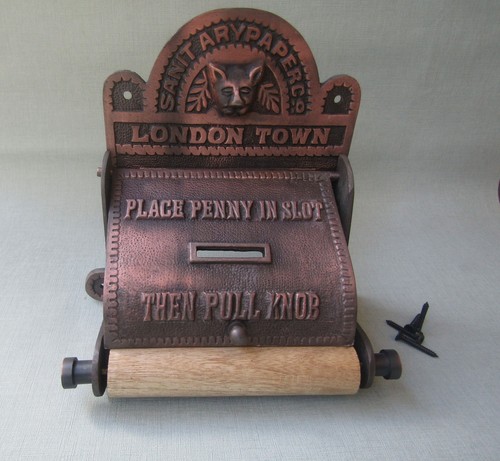 Cast iron london town penny - cast,
