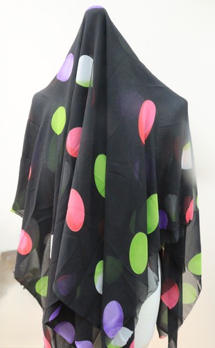 Black organza voile - black,