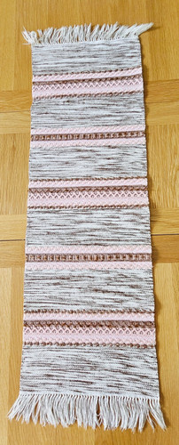 Swedish pink handwoven rag - , rug