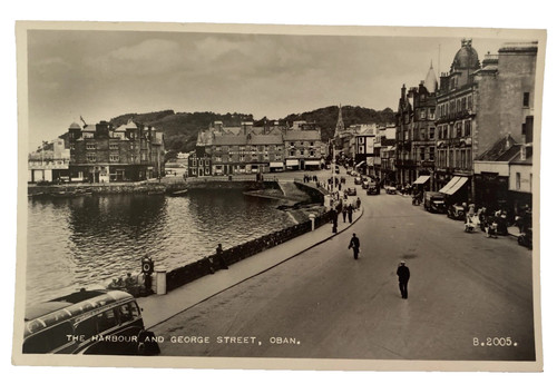 Oban harbour 1930 george - oban,