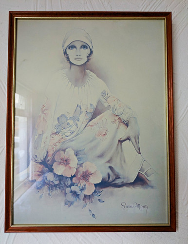 Sara moon framed portrait - sara,