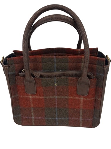 Joules plaid tweed - bag, brown