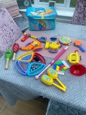 Musical Instrument Toy Bundle and Storage Box