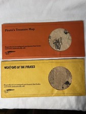 Lot of 2 Pirate's Treasure Map