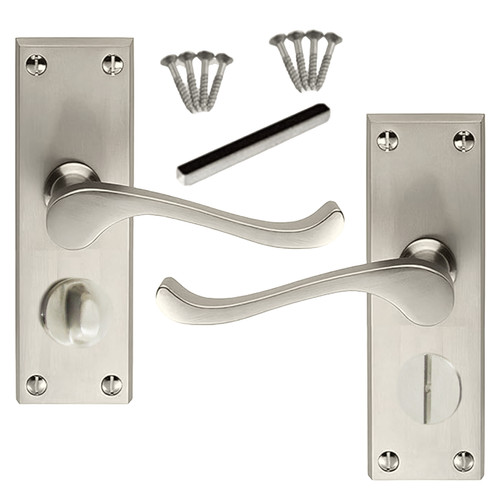 Bathroom door handles - door,