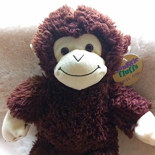 Snuggle fluffs monkey plush - fluffs,
