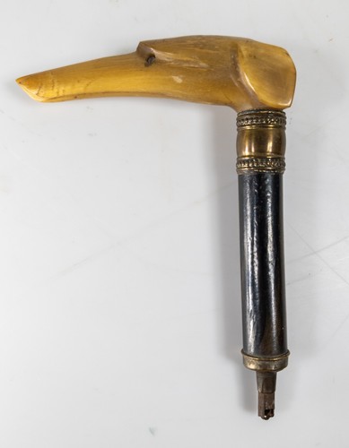 Antique carved buffalo horn - antique,