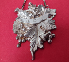 Vintage Large DECANTER LABEL RUM SILVER PLATED Stylish Design Great for Gift UK