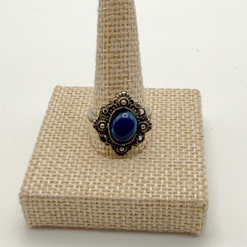 Blue silver tone - blue, statement