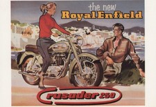 Advertising Postcard - Royal Enfield Crusader 250 Motorcycle, Transport RR23047