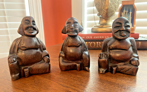 Lot hand carved wood - of,