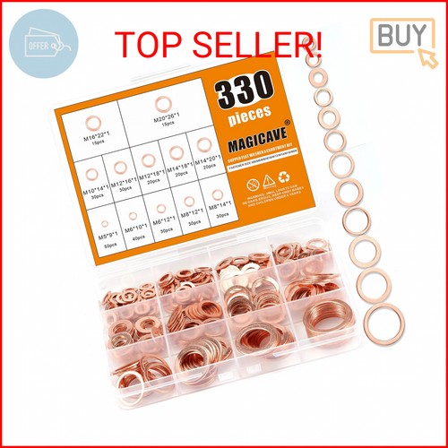 330 pcs copper washers - pcs,