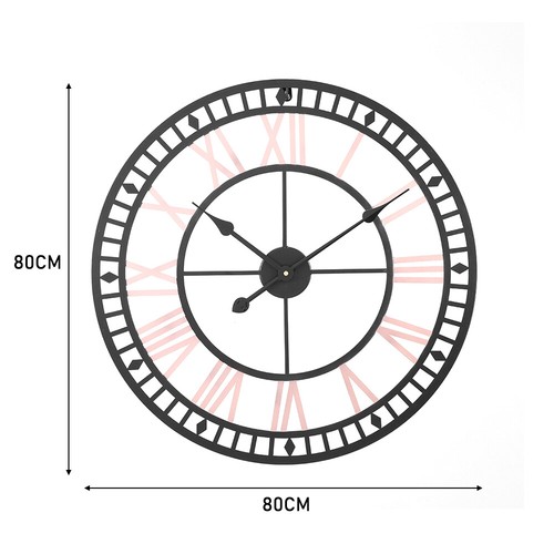 80cm wall clock big - 30/60/80cm,