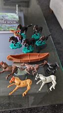 Vintage Timpo Toys Native American Plastic Canoe & Horses