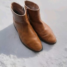 Fitflop Maria Ankle Boots Microwobbleboard Smart Cushioning Comfort Tan VGC