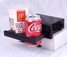 DIN In Car Mitsubishi Double Drink Cup Holder DVD CD IPod IPhone Coffee Folding