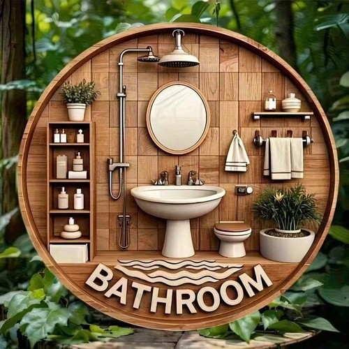 20cm round bathroom - round,