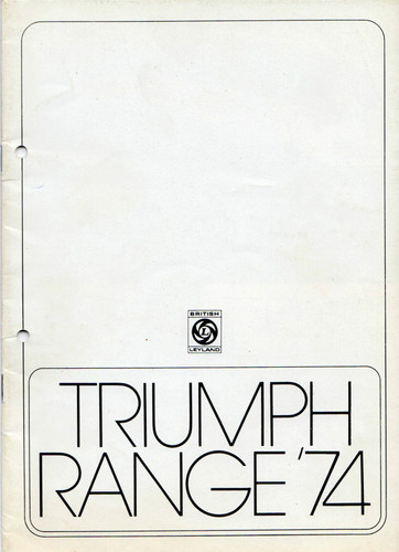 Triumph range 1974 market - 1974, uk