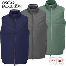 OSCAR JACOBSON 2025 LYTTELTON MENS GOLF GILET / ALL COLOURS & SIZES @ 30% OFF