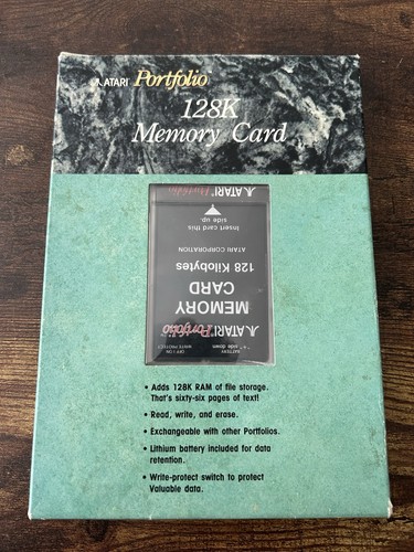 Atari portfolio 128k - portfolio, memory