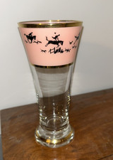 Vintage Tall Gold Gilt Glass