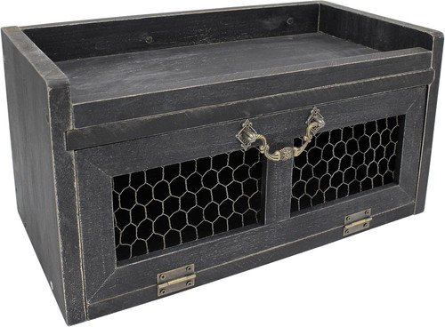Farmhouse countertop storage - farmhouse,