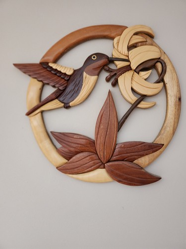 Beautiful wood carved wall - wood,