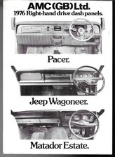 AMC RHD Dashboards 1976 UK