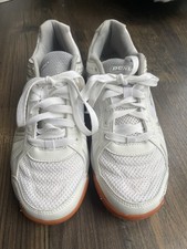 Womens Dunlop racquet sports trainers white with silver trim uk size 7 brand new