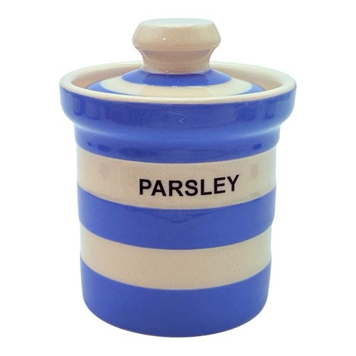 Green cornishware parsley - tg,