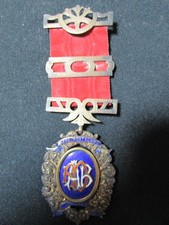 Welsh Silver ROAB Buffs Jewel Pontypool c.1903