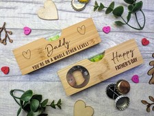 Personalised Wooden Spirit Level - Gift For Him - Bottle Opener - Father's Day