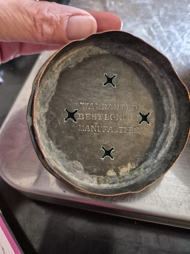 Antique copper kettle brass