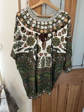 Dashiki Unisex Tunic Top Printed And Embroidered Boho