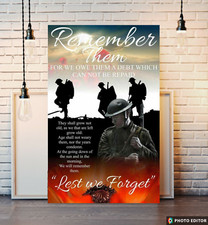 Lest We Forget Soldier War