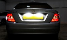 For C Class W204 Xenon White LED Number Plates License Light Bulb Bright UKSTOCK