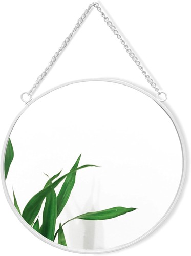 White round mirror - round,