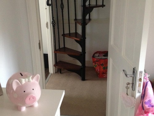 Spiral staircase cast - staircase, iron