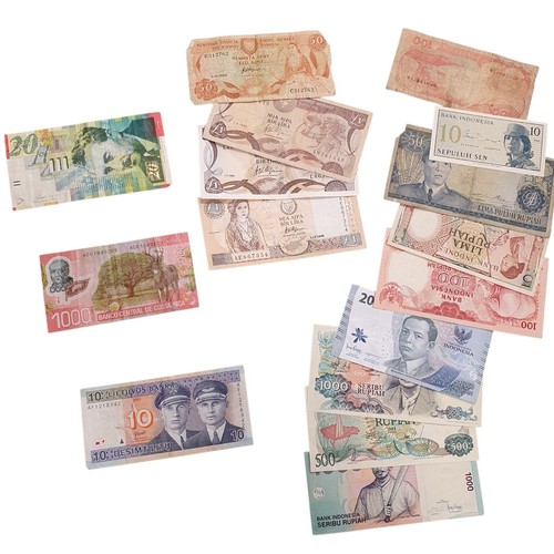 World banknote lot notes - banknote,