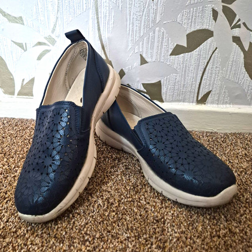 Pavers women blue slip on - women's, slip-on