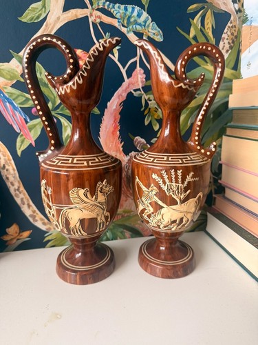 Vintage greek ceramic ewer - ceramic,