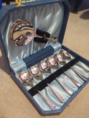 Silver plated spoons with - spoons,