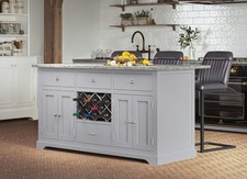 Grey Kitchen Island with Grey