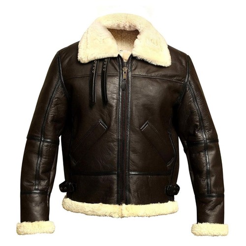 Men brown bomber aviator - men's,